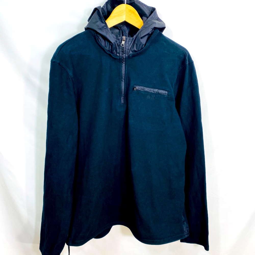 Armani exchange men's quarter zip hoodie